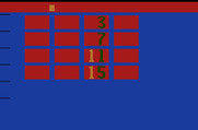 Hunt & Score for Atari 2600 - Starting screen.