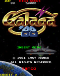 Galaga '88 for Arcade - Title screen.