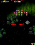 Galaga '88 for Arcade - Game over.