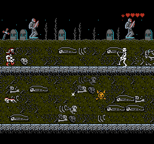 Robodemons NES / Famicom Screenshot: Entering the graveyard...