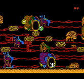 Robodemons for NES / Famicom - Don't fall off the platforms, or you'll lose a life...