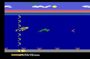 Dolphin for Atari 2600 - The red arrows indicate currents that will slow you down...