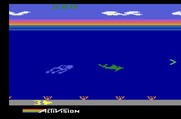 Dolphin for Atari 2600 - The green arrows are friendly currents that will speed up the dolphin.