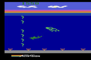 Dolphin for Atari 2600 - Too low, move up and swim through the gap!