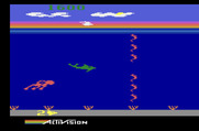 Dolphin for Atari 2600 - The bird flying along the top of the screen provides a bonus if you catch it!