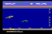 Dolphin for Atari 2600 - Swim through the gap in the column of sea horses!