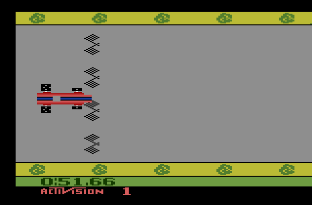 Grand Prix Atari 2600 Screenshot: The end of the course...