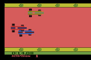 Grand Prix for Atari 2600 - Crash! The screen flashes red...