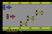 Grand Prix for Atari 2600 - Don't crash into other cars, it will slow you down a lot!