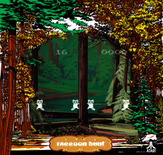 Triple Hunt for Arcade - Raccoon Hunt; the raccoons climb up the tree...