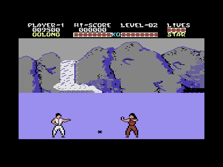 Yie Ar Kung-Fu Commodore 16 & Plus/4 Screenshot: My second opponent...