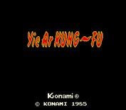 Yie Ar Kung-Fu for Arcade - Title screen.