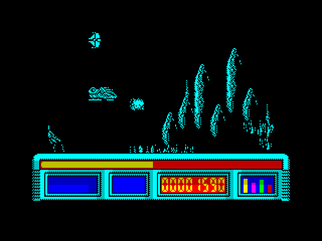X-Out ZX Spectrum Screenshot: Game start.