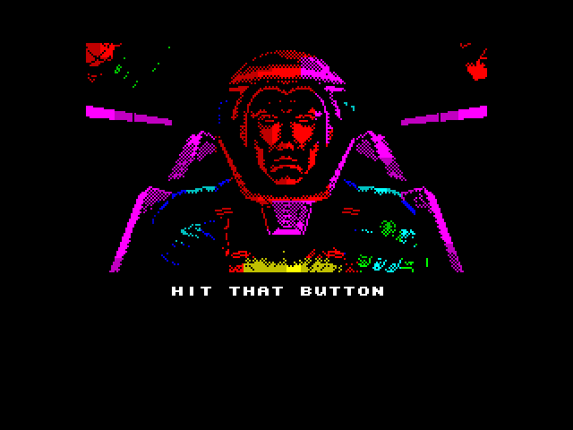 X-Out ZX Spectrum Screenshot: Hit that button!