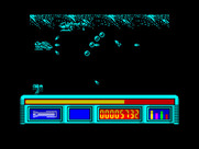 X-Out for ZX Spectrum - The screen moves vertically a small amount to follow the action...