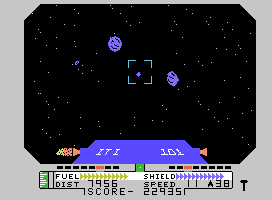 Blockade Runner ColecoVision Screenshot: On to the next level...