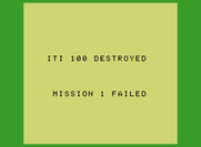 Blockade Runner for ColecoVision - Game over.