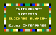 Blockade Runner for Intellivision - Title screen.