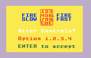 Blockade Runner for Intellivision - You can optionally customize the controls.