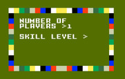 Sewer Sam for Intellivision - Setting some game options...