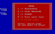 Casino Games for IBM PC/Compatibles - The main menu.