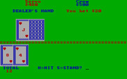 Casino Games for IBM PC/Compatibles - Blackjack; hit or stand?