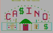 Casino Games for IBM PC/Compatibles - Title screen.