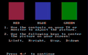 Casino Games for IBM PC/Compatibles - The game provides a screen to help calibrate your monitor colors.