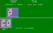 Casino Games for IBM PC/Compatibles - Blackjack begins; hit or stand?