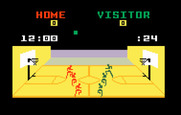 NBA Basketball for Intellivision - Players run to the court...