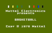 NBA Basketball for Intellivision - Title screen.