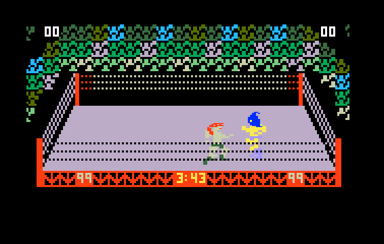 Body Slam: Super Pro Wrestling Intellivision Screenshot: The next fight begins.
