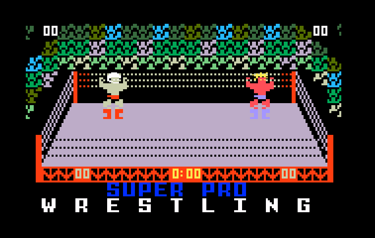 Body Slam: Super Pro Wrestling Intellivision Screenshot: Title screen 2.