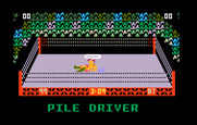 Body Slam: Super Pro Wrestling for Intellivision - It's a pile driver!