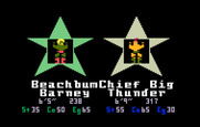 Body Slam: Super Pro Wrestling for Intellivision - Wrestler selection screen.