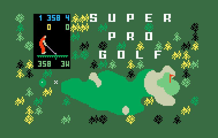 Chip Shot: Super Pro Golf Intellivision Screenshot: Title screen 2.