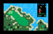 Chip Shot: Super Pro Golf for Intellivision - The second hole.