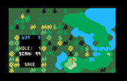 Chip Shot: Super Pro Golf for Intellivision - Setting a hole for my custom course.