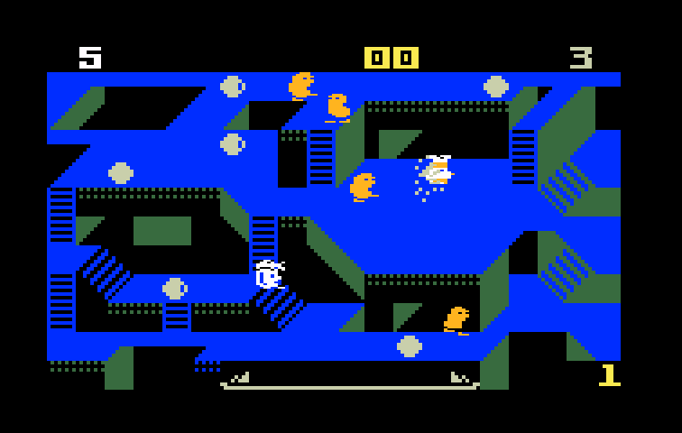 Diner Intellivision Screenshot: A more difficult skill level...