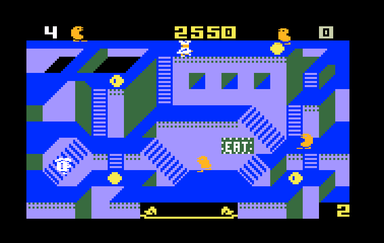 Diner Intellivision Screenshot: On to level 2...