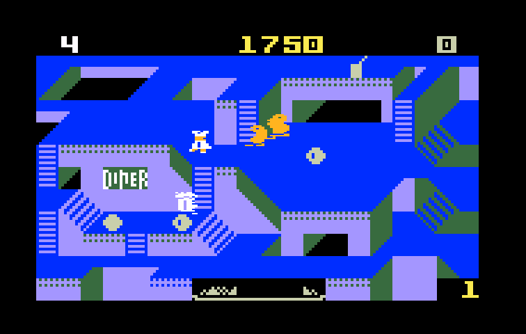 Diner Intellivision Screenshot: Game start.