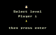 Diner for Intellivision - Select a starting level.