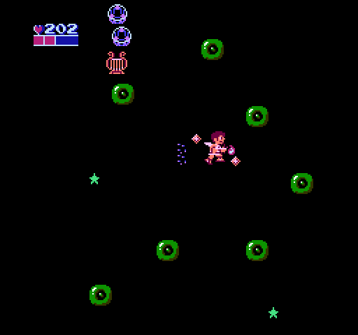 Kid Icarus NES / Famicom Screenshot: Jump carefully here!