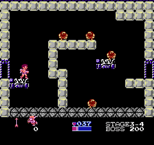 Kid Icarus NES / Famicom Screenshot: Is there anyway to get past here?