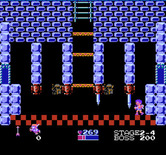 Kid Icarus for NES / Famicom - Don't get hit by blades that suddenly appear.