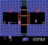 Kid Icarus for NES / Famicom - Lost in a snake filled maze...