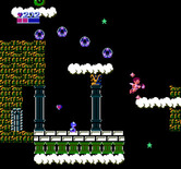 Kid Icarus for NES / Famicom - Jumping up to a cloud...