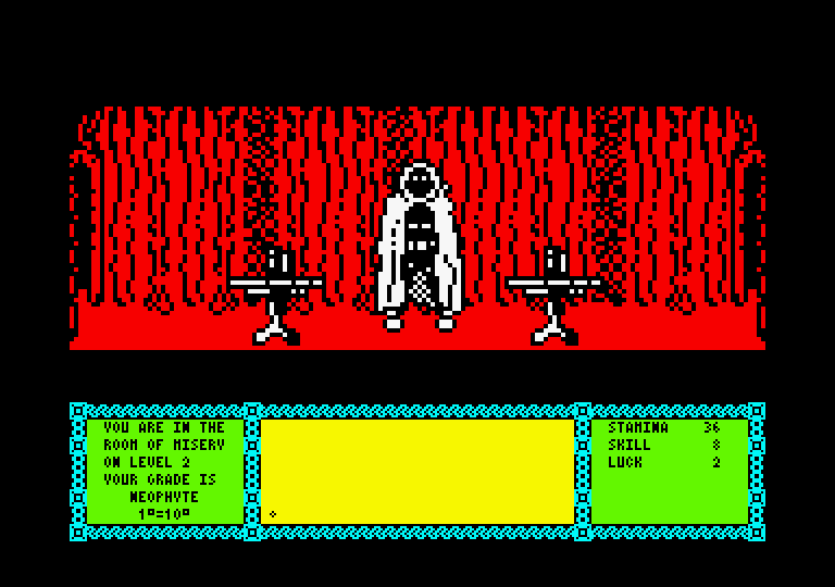 Heavy on the Magick Amstrad CPC Screenshot: Game start.