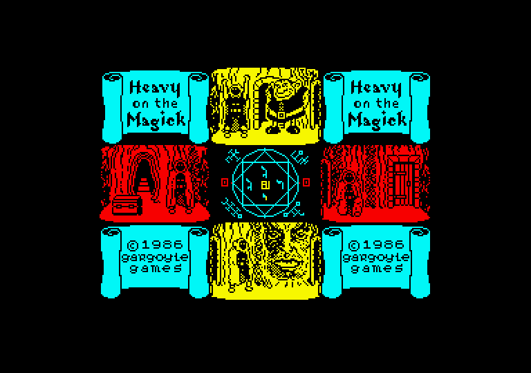 Heavy on the Magick Amstrad CPC Screenshot: Loading screen.