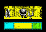 Heavy on the Magick for Amstrad CPC - A rather large monster is blocking the path!